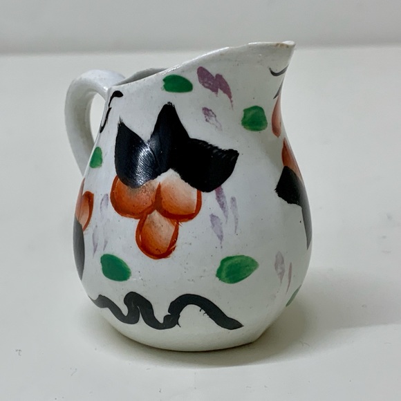 19th Century Vtg Gaudy Welsh Cyclamen Pattern Hand Painted Miniature Jug RARE - Picture 2 of 16